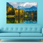 Clouds over Mountains & Forest Print 100% Australian Made Stretched Canvas Ready to Hang - NT-110