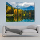 Clouds over Mountains & Forest Print 100% Australian Made Stretched Canvas Ready to Hang - NT-110