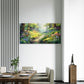 Forest Stream Spring Flower Wall Art Canvas Office Home Room Framed 80x45cm