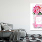 Orange Flowers & Pink Perfume Bottle Fashion Print 100% Australian Made Stretched Canvas Ready to Hang - FS - 157