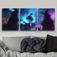 3pcs Black Magic Metal Print Ready to Hang Art