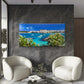 Otranto Town In Puglia Wall Art Canvas Office Home Room Framed 120x60cm
