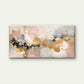 Elegant Pink Gold Leaf Foil Wall Art Canvas Office Home Room Framed 120x60cm