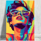 Boy With Sunglass Abstract Watercolor Print 100% Australian Made 40x60cm Stretched Canvas Ready to Hang