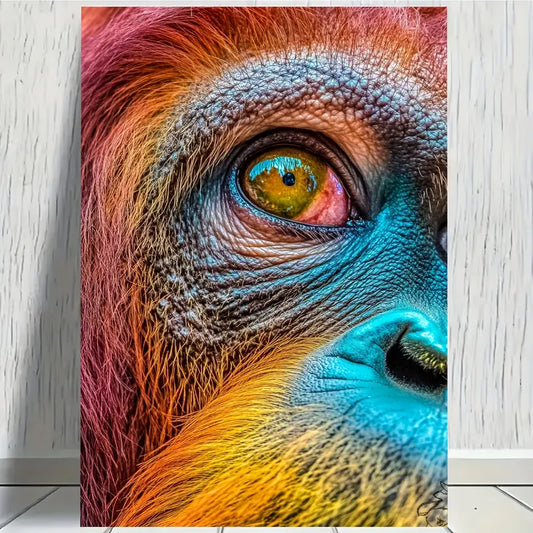 Money Eye & Colorfull Face Closeup Print 100% Australian Made 40x60cm Stretched Canvas Ready to Hang
