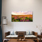 Iceland Lupine Field Sunset Wall Art Canvas Office Home Room Framed 80x45cm