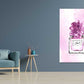 Purple Flowers & Pink Perfume Bottle Fashion Print 100% Australian Made Stretched Canvas Ready to Hang - FS - 154