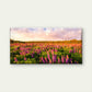 Iceland Lupine Field Sunset Wall Art Canvas Office Home Room Framed 120x60cm