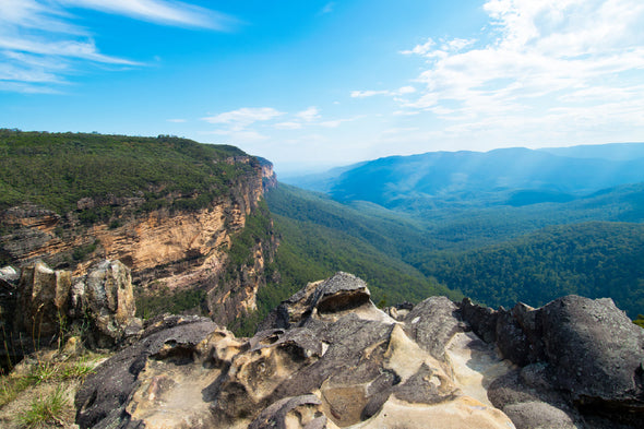 Mountains Hill & Forest View Print 100% Australian Made Stretched Canvas Ready to Hang - NT-111