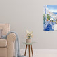 Whitewashed Buildings Ocean Scenery Print 100% Australian Made 40x60cm Stretched Canvas Ready to Hang