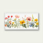 Watercolor Wildflowers Floral Wall Art Canvas Office Home Room Framed 80x45cm