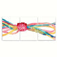 3pcs Vibrant Watercolor Lasso Painting Metal Print Ready to Hang Art
