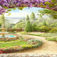 Japan Wisteria Flower Arch Wall Art Canvas Office Home Room Framed 120x60cm