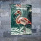 Flamingo Bird Under Water Print 100% Australian Made 40x60cm Stretched Canvas Ready to Hang