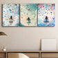 3pcs A Girl on a Swing Metal Print Ready to Hang Art