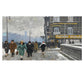 Paul Fischer Canvas Art - Vintage Winter Street Scene Print 100% Australian Made 60x40cm Stretched Canvas Ready to Hang