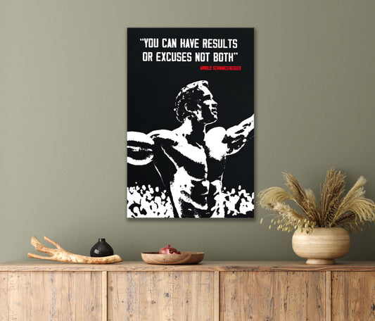 Motivation Quote Of A Former Bodybuilder Print 100% Australian Made 40x60cm Stretched Canvas Ready to Hang