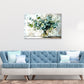 Eucalyptus Leaves in Clear Glass Vase Print 100% Australian Made 60x40cm Stretched Canvas Ready to Hang