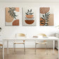 3pcs Modern Minimalist Geometric Patterns Abstract Metal Print Ready to Hang Art