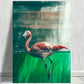 Flamingo Bird & Green Water Print 100% Australian Made 40x60cm Stretched Canvas Ready to Hang