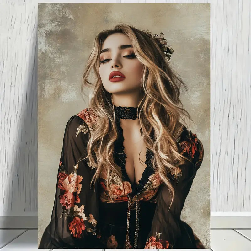 Fashionable Beauty Girl Print 100% Australian Made 40x60cm Stretched Canvas Ready to Hang