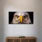 American Bald Eagle Head Close Up Majestic Bird Wall Art Canvas Office Home Room Framed 120x60cm