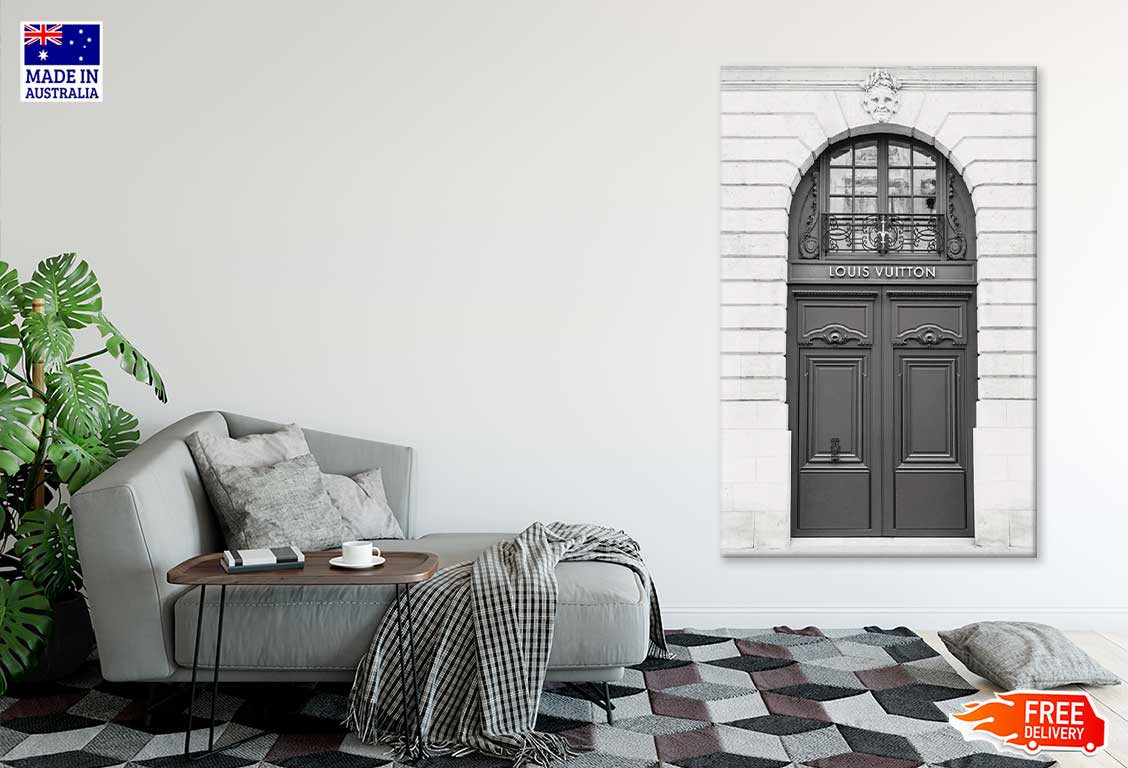 Fashion Store Front Door View Print 100% Australian Made Stretched Canvas Ready to Hang - FS - 113