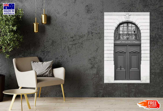 Fashion Store Front Door View Print 100% Australian Made Stretched Canvas Ready to Hang - FS - 113