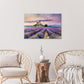 Stunning Lavender Field in Full Bloom Print 100% Australian Made 60x40cm Stretched Canvas Ready to Hang