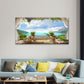 Italy Amalfi Terrace View Wall Art Canvas Office Home Room Framed 120x60cm