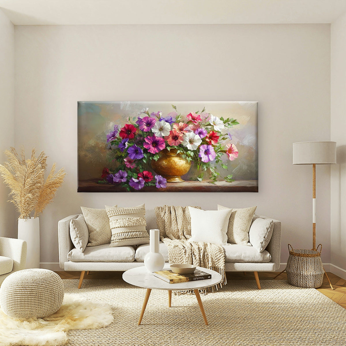 Golden Glow Summer Flowers Wall Art Canvas Office Home Room Framed 80x45cm