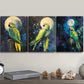3pcs Parrots Perched on the Edge Metal Print Ready to Hang Art