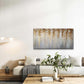 Golden Rainfall Abstract Art Wall Art Canvas Office Home Room Framed 120x60cm