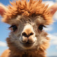 Cute Baby Alpaca Llama Close Up Farm Animal Wall Art Canvas Office Home Room Framed 120x60cm