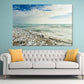 Sea Waves, Clouds & Blue Sky Print 100% Australian Made Stretched Canvas Ready to Hang - BC-114