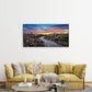 Blue Lagoon Entrance Lava Rocks Sunset Iceland Wall Art Canvas Office Home Room Framed 80x45cm
