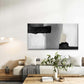 Black and Gray Abstract Wall Art Canvas Office Home Room Framed 120x60cm