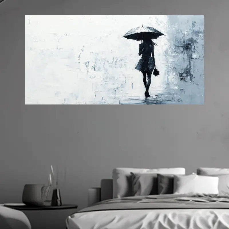 A Woman with An Umbrella Wall Art wall canvas office home room framed 120x60cm