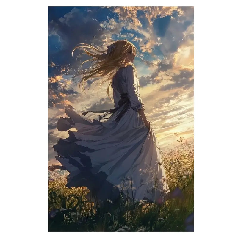 Violet Evergarden Inspired Anime Wall Art Print 100% Australian Made 40x60cm Stretched Canvas Ready to Hang