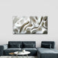 White Organic Abstract Line Art Wall Art Canvas Office Home Room Framed 120x60cm
