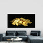 Pile Of Shining Gold Bars Wall Art Canvas Office Home Room Framed 80x45cm
