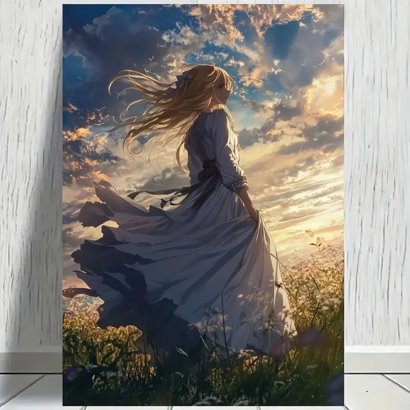 Violet Evergarden Inspired Anime Wall Art Print 100% Australian Made 40x60cm Stretched Canvas Ready to Hang