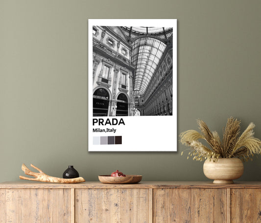 Art Of The Prada Establishment Print 100% Australian Made 40x60cm Stretched Canvas Ready to Hang