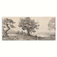 3pcs Vintage Black and White Tree Metal Print Ready to Hang Art