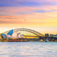 Downtown Sydney skyline in Australia Print 100% Australian Made Stretched Canvas Ready to Hang - AU-115