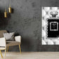 B&W Perfume Bottle with Diamonds Fashion Print 100% Australian Made Stretched Canvas Ready to Hang - FS - 148