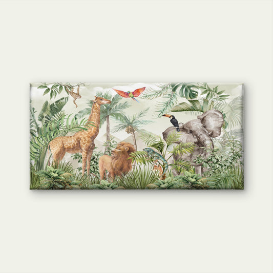 Africa Safari Jungle Animal Wall Art Canvas Office Home Room Framed 80x45cm