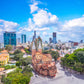 Notre-Dame Cathedral Aerial View Print 100% Australian Made Stretched Canvas Ready to Hang - CT-116