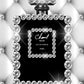 B&W Perfume Bottle with Diamonds Fashion Print 100% Australian Made Stretched Canvas Ready to Hang - FS - 148