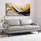 Abstract Swirl Design Wall Art Canvas Office Home Room Framed 120x60cm